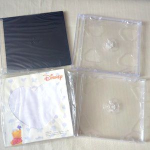 Disney Winnie the Pooh CD Envelop Sleeves + 3 CD Cases | New